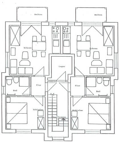 Grundriss Ferienwohnungen