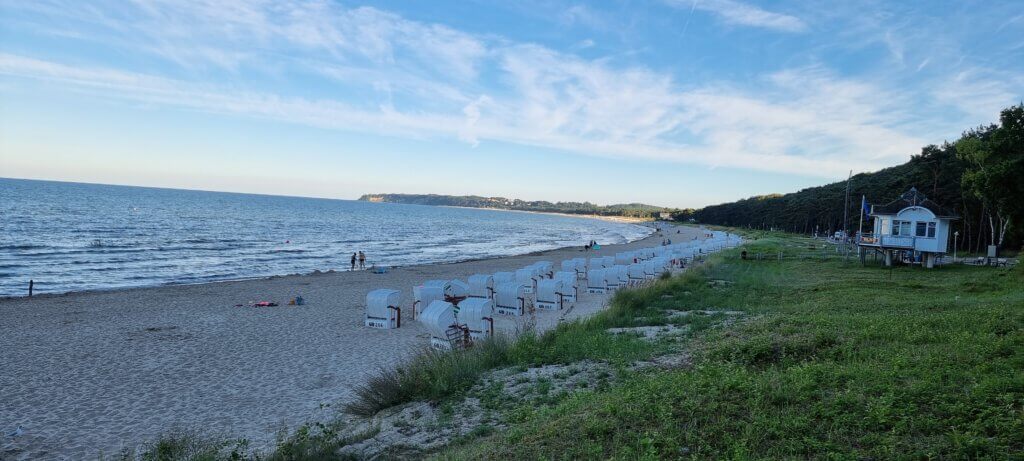 Strandblick von Sellin nach Göhren